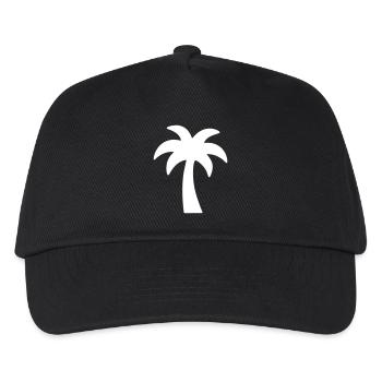 Palme - endloser Sommer - Kinder Basecap - Schwarz - Vorne