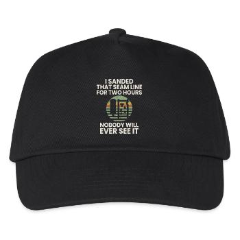 Modellbau Humor Geschenk Modellbauer Lustig Idee - Kinder Basecap - Schwarz - Vorne