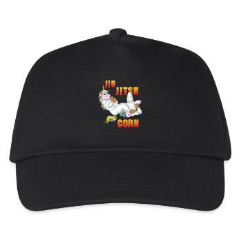 Jiu-Jitsu-Einhorn - Kinder Basecap - Schwarz - Vorne