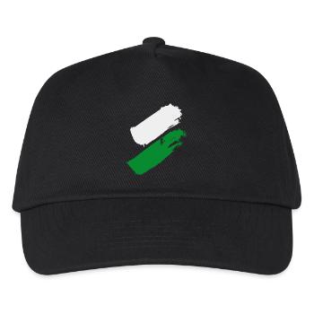 Steiermark Flagge - Kinder Basecap - Schwarz - Vorne