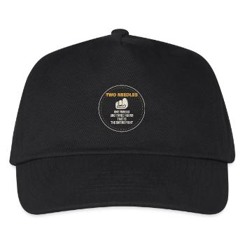 Lustiger Leder Spruch Geschenk Lederhandwerker - Kinder Basecap - Schwarz - Vorne