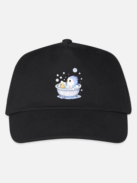 Pieps badet - Kinder Basecap - Schwarz