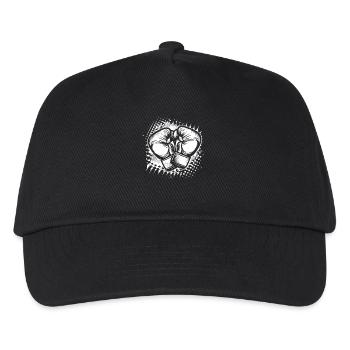 Boxhandschuhe Skizze - Kinder Basecap - Schwarz - Vorne