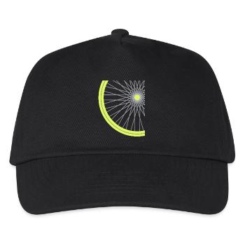 Fahrrad Reifen - Kinder Basecap - Schwarz - Vorne