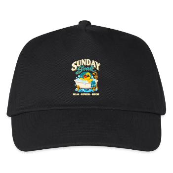 Sunday Soak Badeente – Relax Refresh Repeat - Kinder Basecap - Schwarz - Vorne