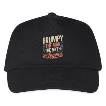Grumpy der Mann, der Mythos, die Legende - Kinder Basecap - Schwarz - Vorne