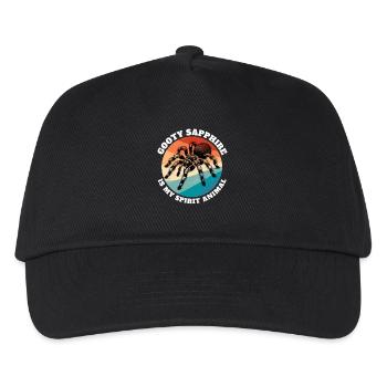 Gooty Saphir Tarantel Sprüche - Kinder Basecap - Schwarz - Vorne