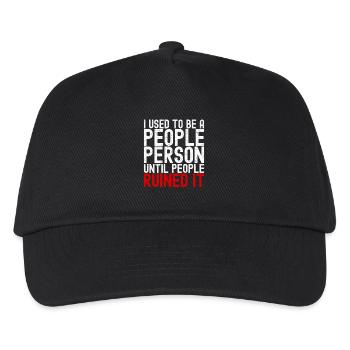 People-Person, bis die Leute es ruiniert haben. Lustig. - Kinder Basecap - Schwarz - Vorne