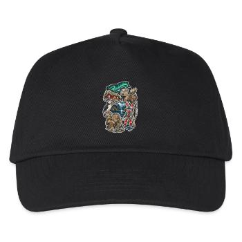 Norwegen Norweger - Kinder Basecap - Schwarz - Vorne