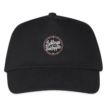 Lieblings Bekloppte Freundin lustiges Logo Beste - Kinder Basecap - Schwarz - Vorne