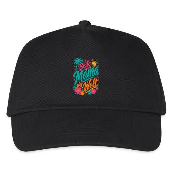 Beste Mama der Welt - Kinder Basecap - Schwarz - Vorne