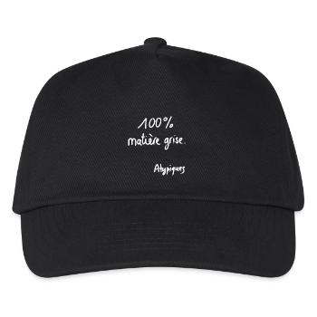 100 % graue Substanz – Atypische Sammlung - Kinder Basecap - Schwarz - Vorne