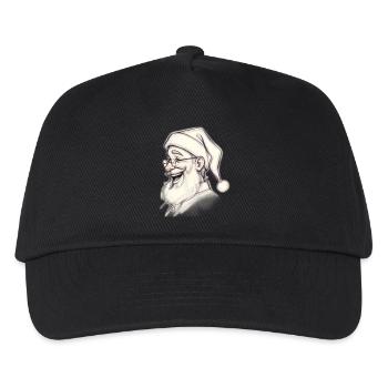 Santa Chef Skizzen-Tee - Kinder Basecap - Schwarz - Vorne