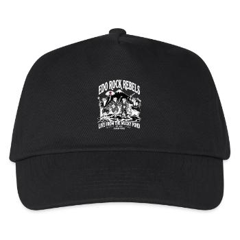 Japanese Frog Rockers Mt. Fuji Muddy Pond Tour Art - Kinder Basecap - Schwarz - Vorne