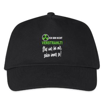 Verstrahlt Ufo Ausserirdische Sprüche Shirt - Kinder Basecap - Schwarz - Vorne