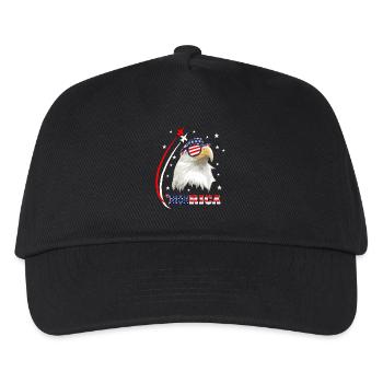 Merica Eagle - Kinder Basecap - Schwarz - Vorne