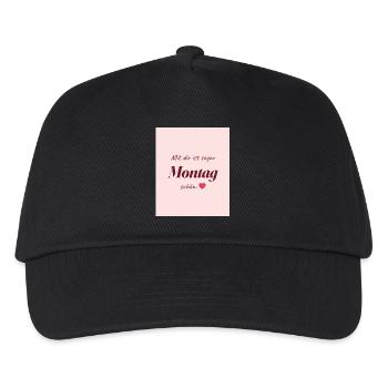 Montag Liebe - Kinder Basecap - Schwarz - Vorne