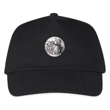 Funny Bear Boop The Snoot Animal Humor - Kinder Basecap - Schwarz - Vorne