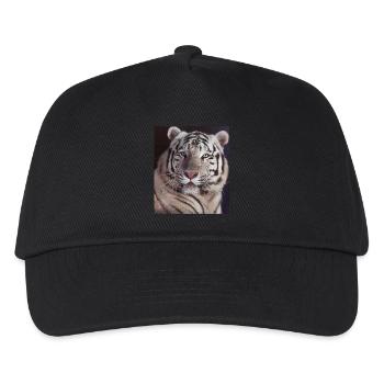 tigre blanc - Casquette de baseball Enfant - noir - Devant