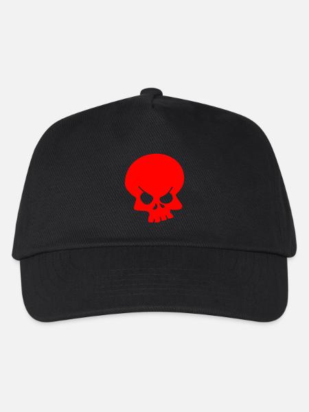 Schädel - Kinder Basecap - Schwarz