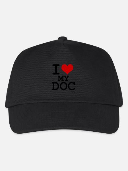 i love my doc - Kinder Basecap - Schwarz