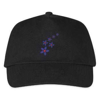 Flowers - Kids’ Baseball Cap - black - Front
