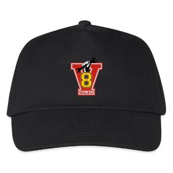 v8 power - Casquette de baseball Enfant - noir - Devant
