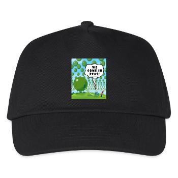 WIR KOMMEN IN PEAS! - Kinder Basecap - Schwarz - Vorne