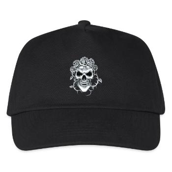 Totenkopf - Kinder Basecap - Schwarz - Vorne