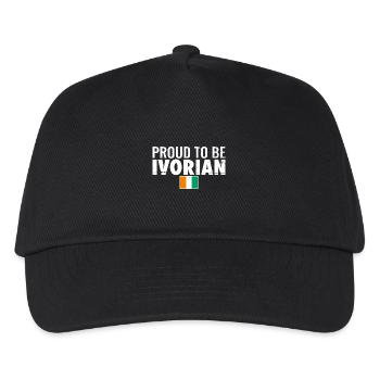 Proud To Be Ivorian Vintage Ivory Coast Flag - Kids’ Baseball Cap - black - Front
