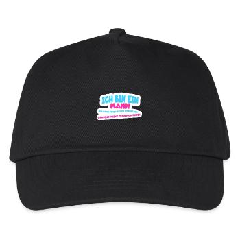 Ich bin ein Mann, ich kann Dinge schon vergessen - Kinder Basecap - Schwarz - Vorne