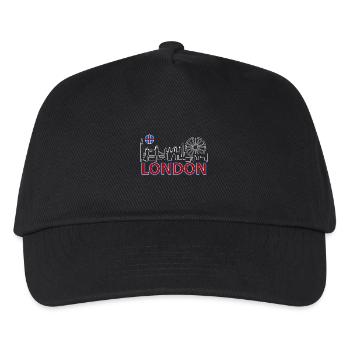 London Skyline Funny London Gifts - Kids’ Baseball Cap - black - Front