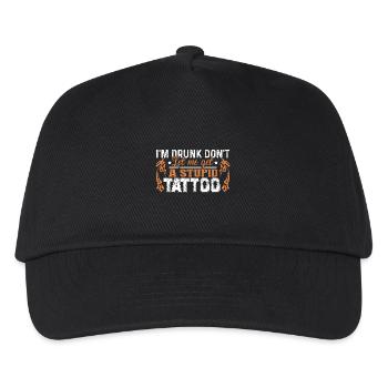 Tattoo Artist Don't Get A Stupid Tattoo - Kids’ Baseball Cap - black - Front