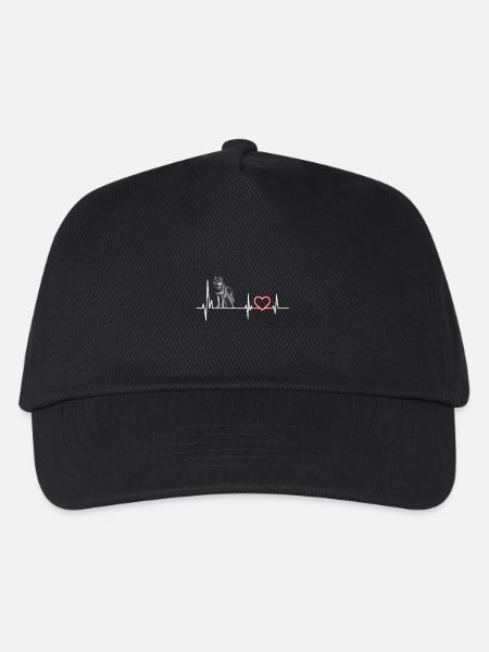 Wolf - Kinder Basecap - Schwarz