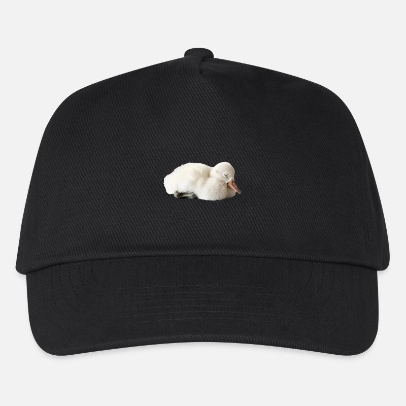 Schwan - Kinder Basecap - Schwarz