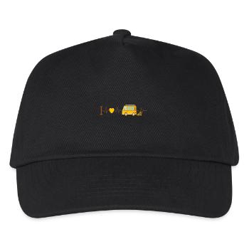 Heartbeat Camper Van - Kids’ Baseball Cap - black - Front