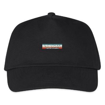 Birmingham UK Vintage Britisch Brite - Kinder Basecap - Schwarz - Vorne