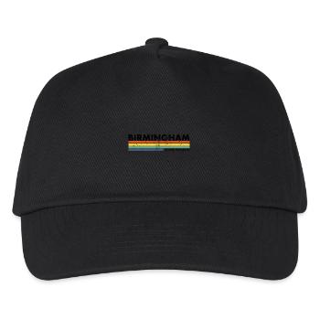 Birmingham UK Vintage Britisch Brite - Kinder Basecap - Schwarz - Vorne