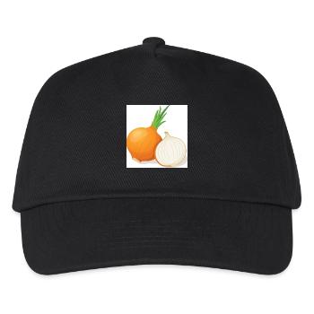 Zwiebel - Kinder Basecap - Schwarz - Vorne