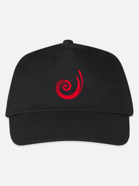 rotes Muster rot Geschenkidee - Kinder Basecap - Schwarz