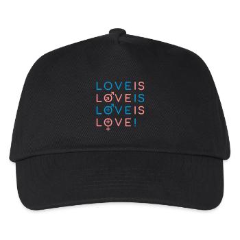 Gay Love Matters - Kinder Basecap - Schwarz - Vorne