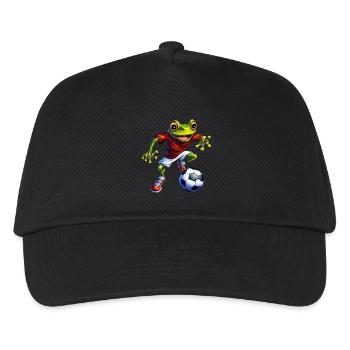 Frogs Football - Kids’ Baseball Cap - black - Front