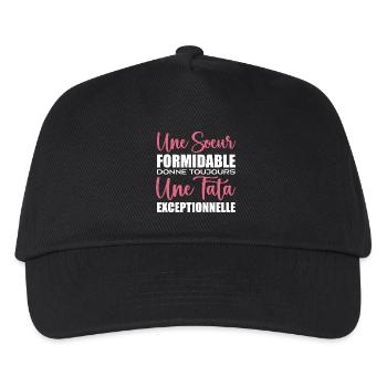 une Soeur formidable donne Tata exceptionnelle - Casquette de baseball Enfant - noir - Devant