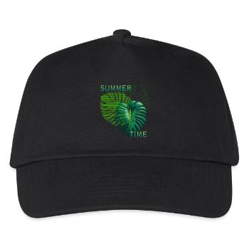 heure d'été - Casquette de baseball Enfant - noir - Devant