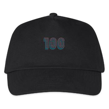 100. 100 YEARS. 100th ANNIVERSARY. 100 BIRTHDAY - Kids’ Baseball Cap - black - Front