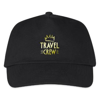 Travel Crew - Kinder Basecap - Schwarz - Vorne