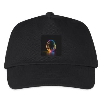 Osterei/Ei Leuchtfarbe - Kinder Basecap - Schwarz - Vorne