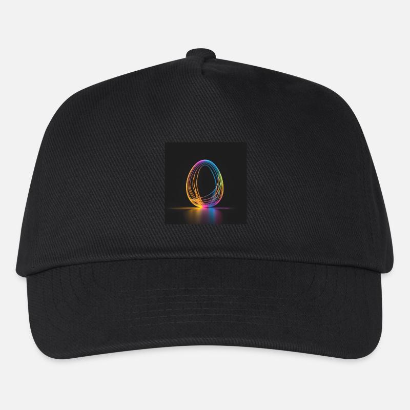 Osterei/Ei Leuchtfarbe - Kinder Basecap - Schwarz