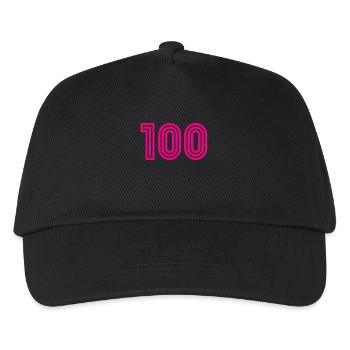 100. 100 YEARS. 100th ANNIVERSARY. 100 BIRTHDAY - Kids’ Baseball Cap - black - Front