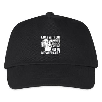 A Day Without Weimaraner - Kids’ Baseball Cap - black - Front
